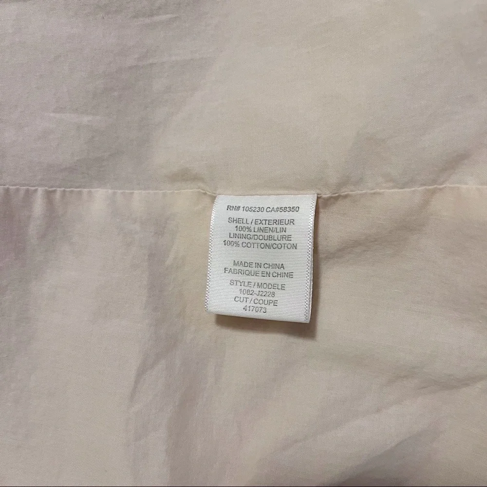 Joie Woman’s Light Baby Powder Pink Champagne One Button Linen Blazer Sz 0